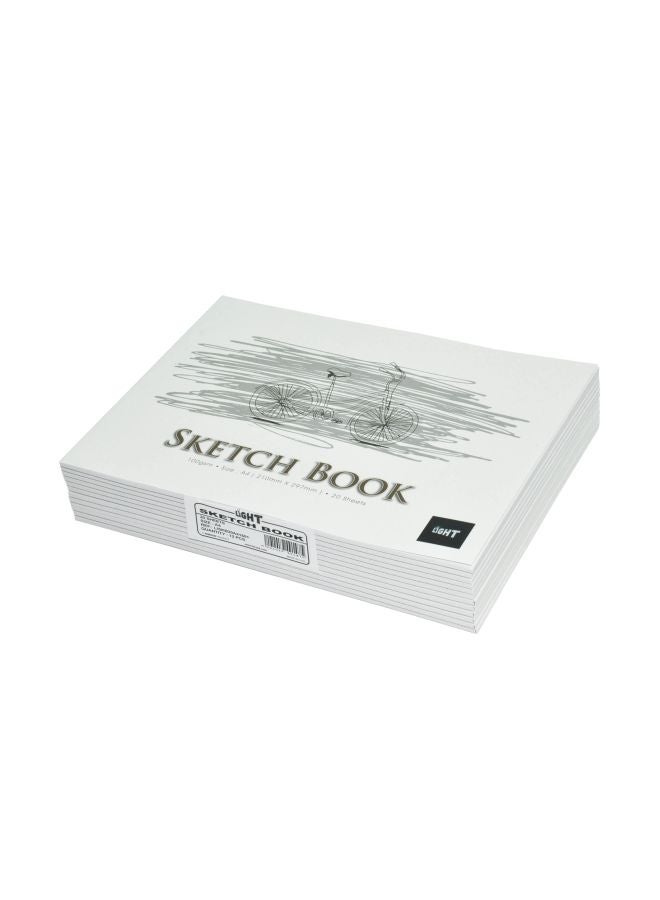 FIS 12-Piece Sketch Book White/Black
