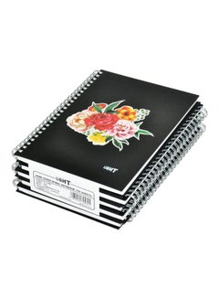 Light 5-Piece A5 Spiral Bounded Notebook Black 
