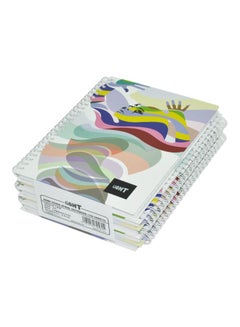 Light 5-Piece A5 Spiral Bound Notebook Multicolour 