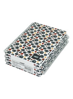 Light 5-Piece A5 Spiral Bound Notebook Multicolour 