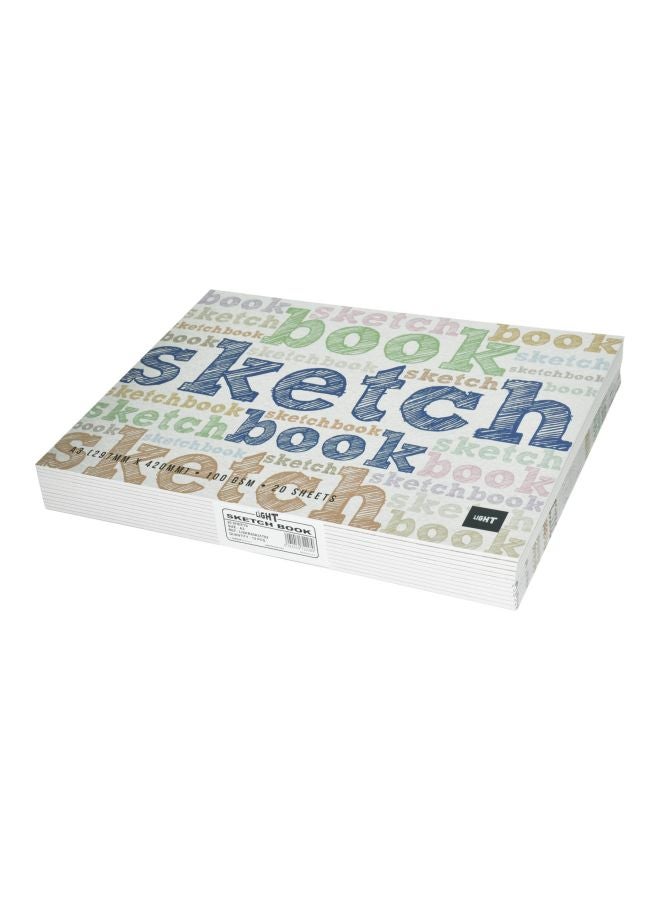 Light - 12-Piece A3 Sketch Book Set Multicolour - Image 1