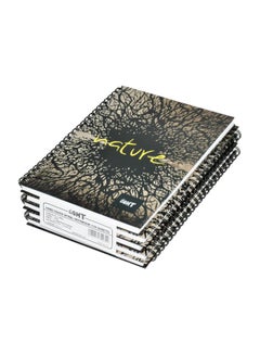 Light 5-Piece A5 Single Ruled Notebook Black/Brown 