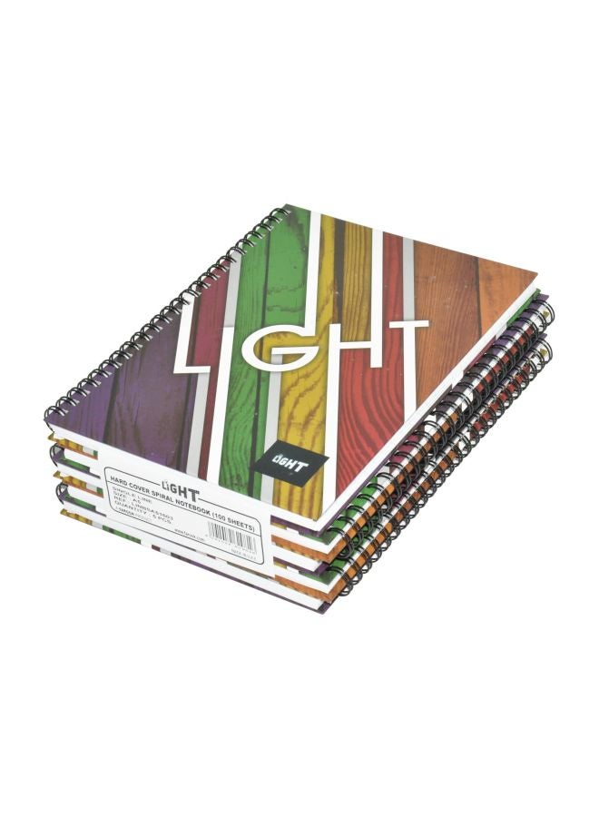 Light 5-Piece A5 Single Ruled Notebook Multicolour 