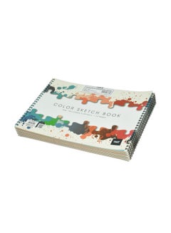 Light 12-Piece A4 Coloured Sketch Books Multicolour 