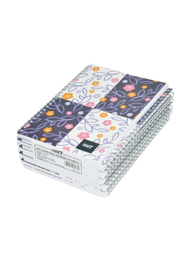 Light - 10-Piece A5 Notebook Set Multicolour - Image 1