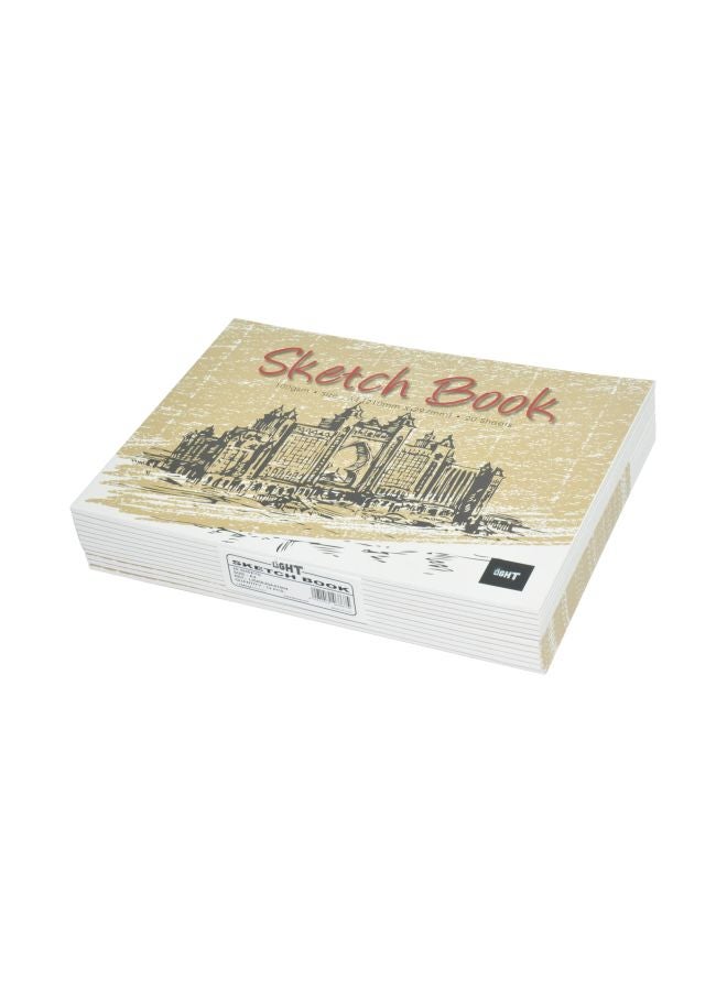 Light 12-Piece A4 Notebook Set Multicolour 