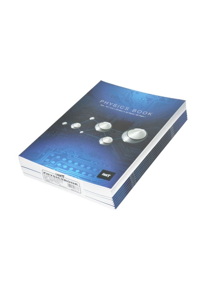 لايت مجموعة دفاتر ملاحظات مقاس A4، من 12 قطعة أزرق/رمادي/فضي