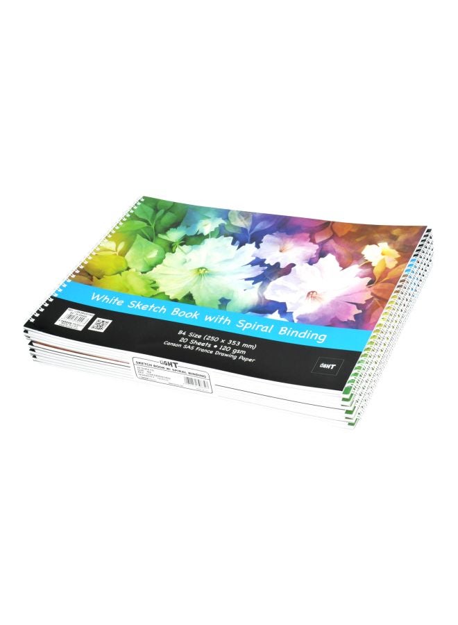 Light - Pack Of 12 B4 Spiral Bound Notebook Multicolour - Image 1