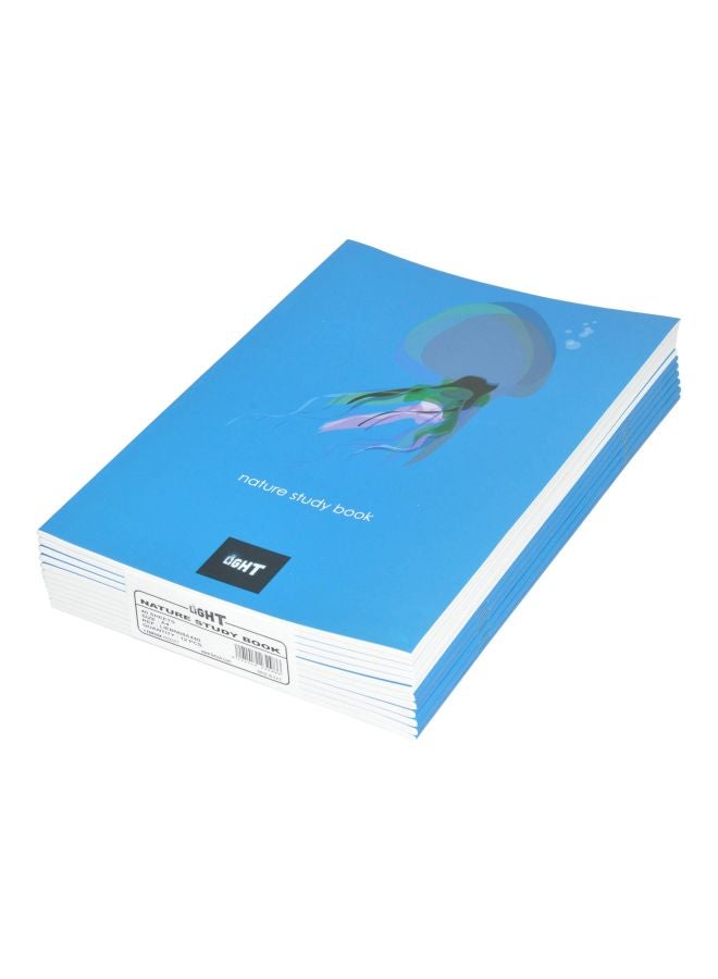 Light 12-Piece A4 Nature Study Book Set Blue 