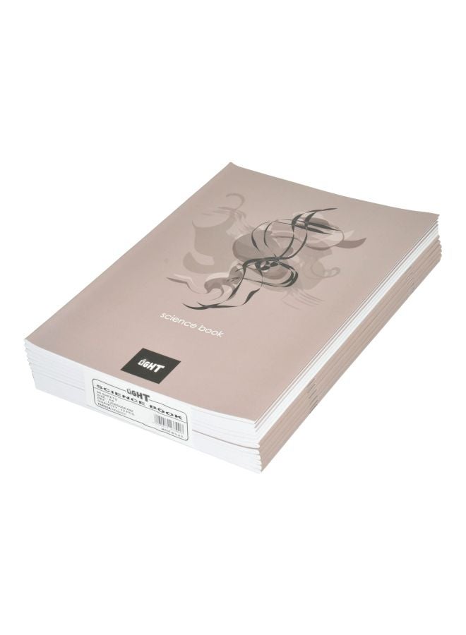 Light 12-Piece A4 Science Notebook Set Brown 