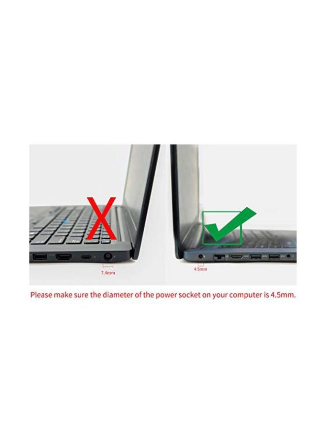 ديل محول شحن بديل لسلسلة لابتوب ديل إنسبايرون أسود - Image 4