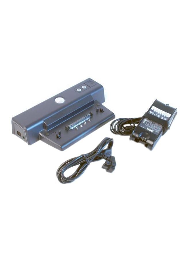 DELL - PR01X D/Port  Replicator Docking Station For Laptops Black - Image 1
