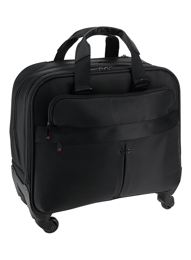 SANTHOME Softside Cabin Luggage Trolley Black  - Image 3