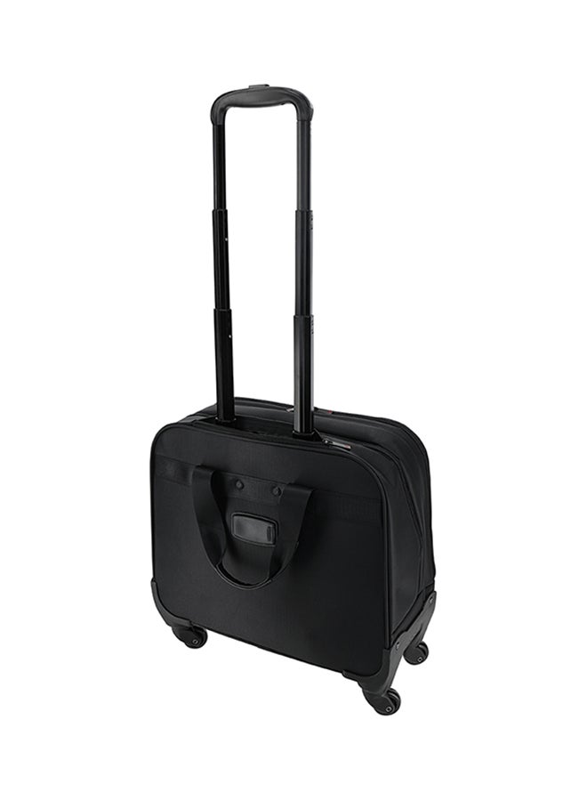 SANTHOME Softside Cabin Luggage Trolley Black  - Image 1