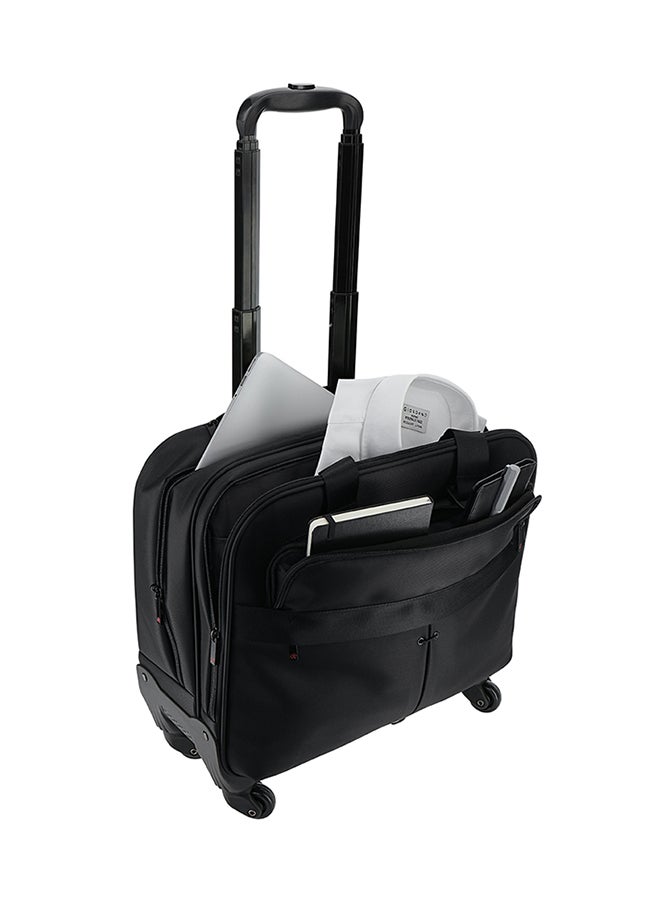SANTHOME Softside Cabin Luggage Trolley Black  - Image 2
