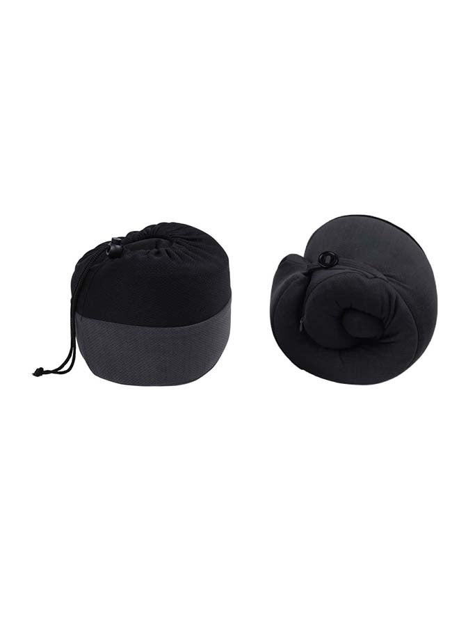 SANTHOME Stylish  Polyester Travel Pillow Black/Grey - Image 3