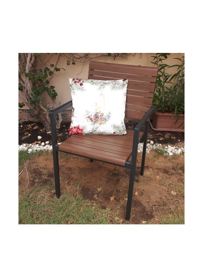 Alwan Printed Cushion Cover White/Green/Red 40x40cm - Image 4