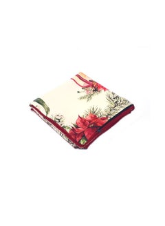 Alwan Old Fashioned Lamp Printed Cushion Cover Beige/Green/Red 40x40cm  - Image 3