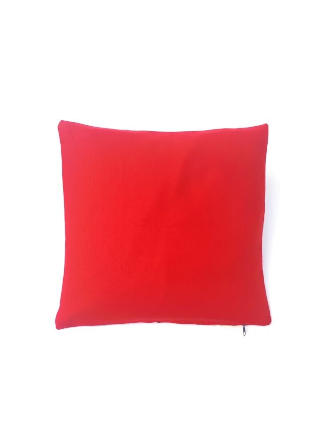 Alwan Old Fashioned Lamp Printed Cushion Cover Beige/Green/Red 40x40cm - Image 2