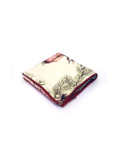 Alwan Reindeers Printed Cushion Cover Beige/Red/Green 40x40cm  - Image 3