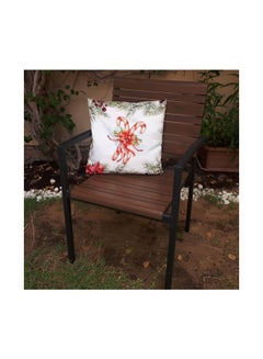Alwan Candy Sticks Printed Cushion Cover Beige/Red/Green 40x40cm  - Image 4