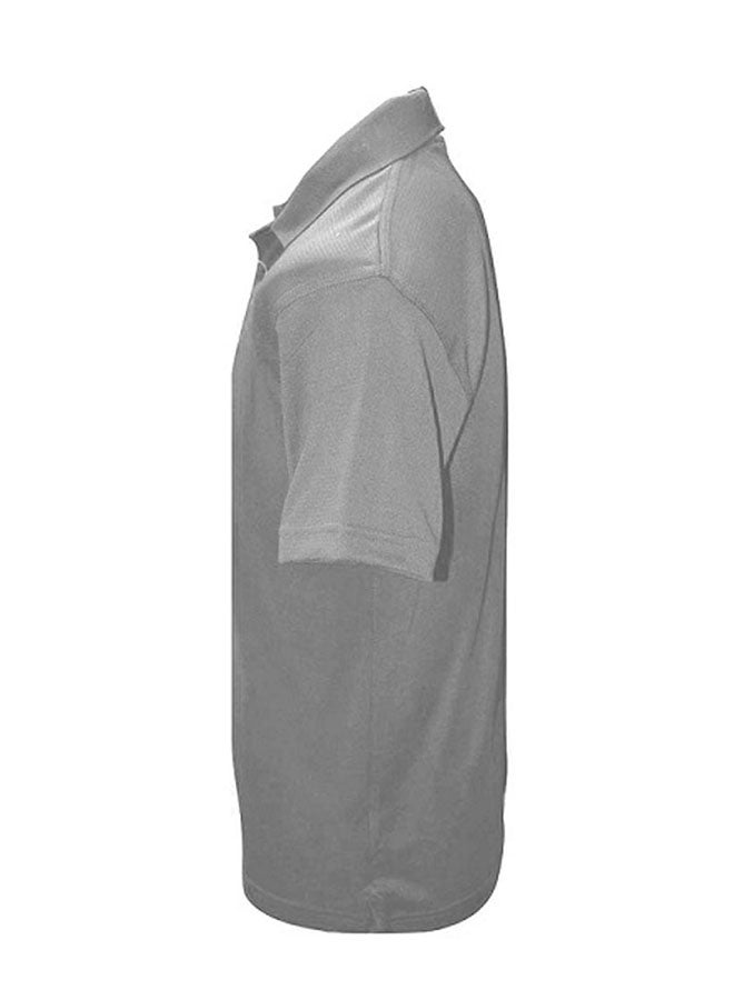SANTHOME - Solid Design Short Sleeves T-Shirt Grey - Image 1