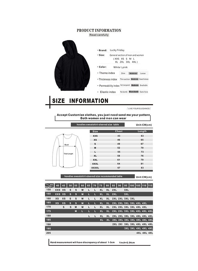 Trendy Long Sleeves Hoodie Black - Image 3