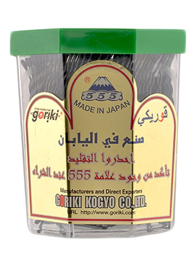 غوريكي دبوس شعر صغير - 280 قطعة أسود - Image 1