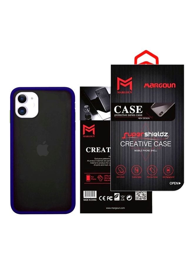 MARGOUN Protective Case Cover For Apple iPhone 11 Black/Blue - Image 3