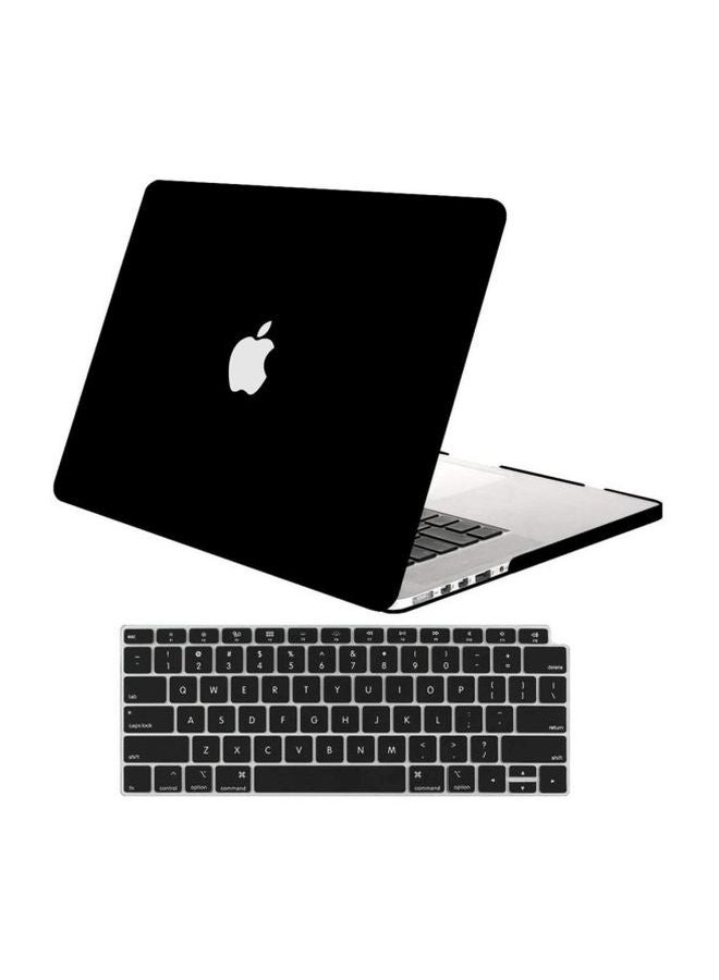 MARGOUN Protective Case With Keyboard Protector For Apple MacBook Retina 13.3-Inch Black - Image 1