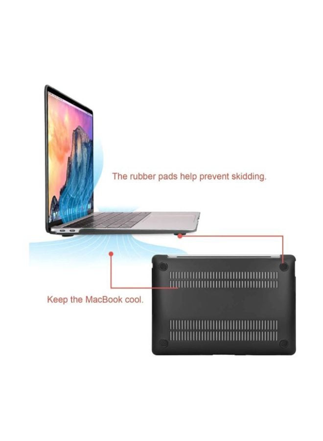 MARGOUN Protective Case and Keyboard Cover Skin For MacBook Air 13 Inch A1932 2018-2019 Release Black - Image 3