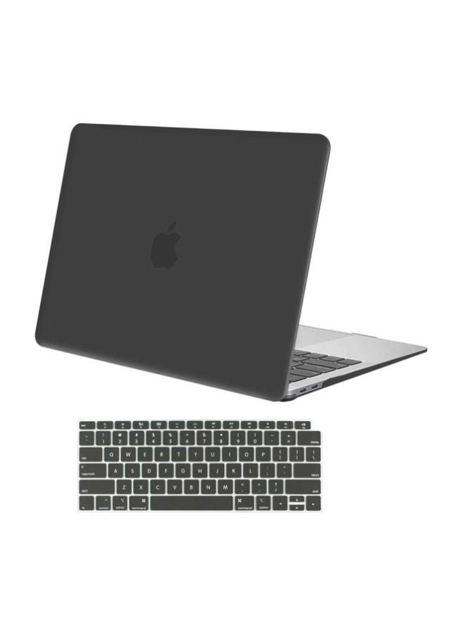 MARGOUN Protective Case and Keyboard Cover Skin For MacBook Air 13 Inch A1932 2018-2019 Release Black - Image 1