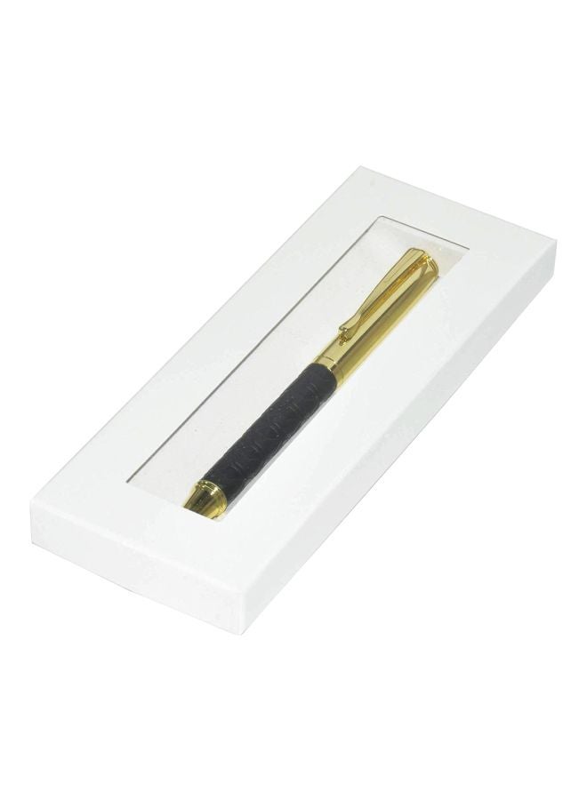 FIS Ball Point Pen With Italian Wrapper And Gift Box Gold/Black - Image 1