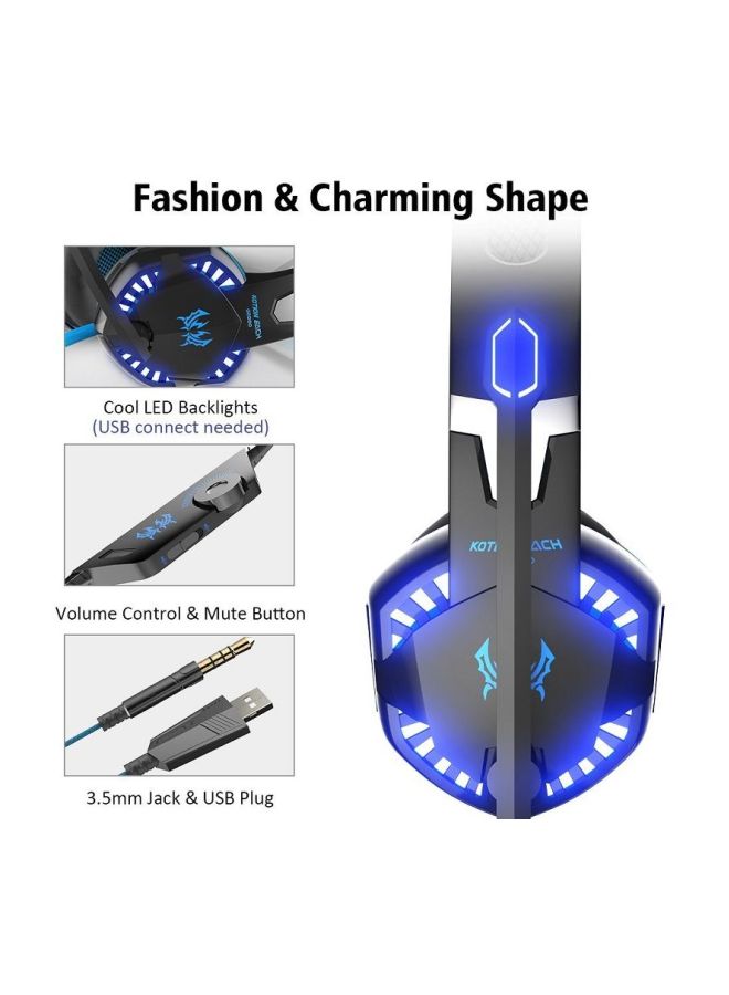 KOTION EACH - Over-Ear Gaming Wired Headphones With Mic For PS4/PS5/XOne/XSeries/NSwitch/PC - Image 1