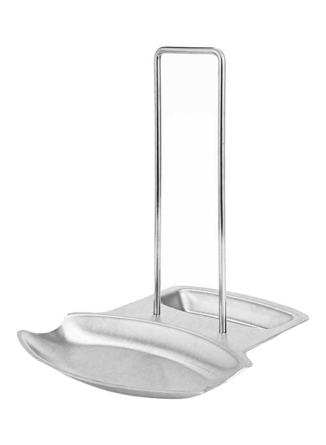 youmylove - Stainless Steel Lid And Spoon Stand Silver - Image 1