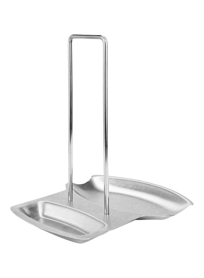 youmylove - Stainless Steel Lid And Spoon Stand Silver - Image 1