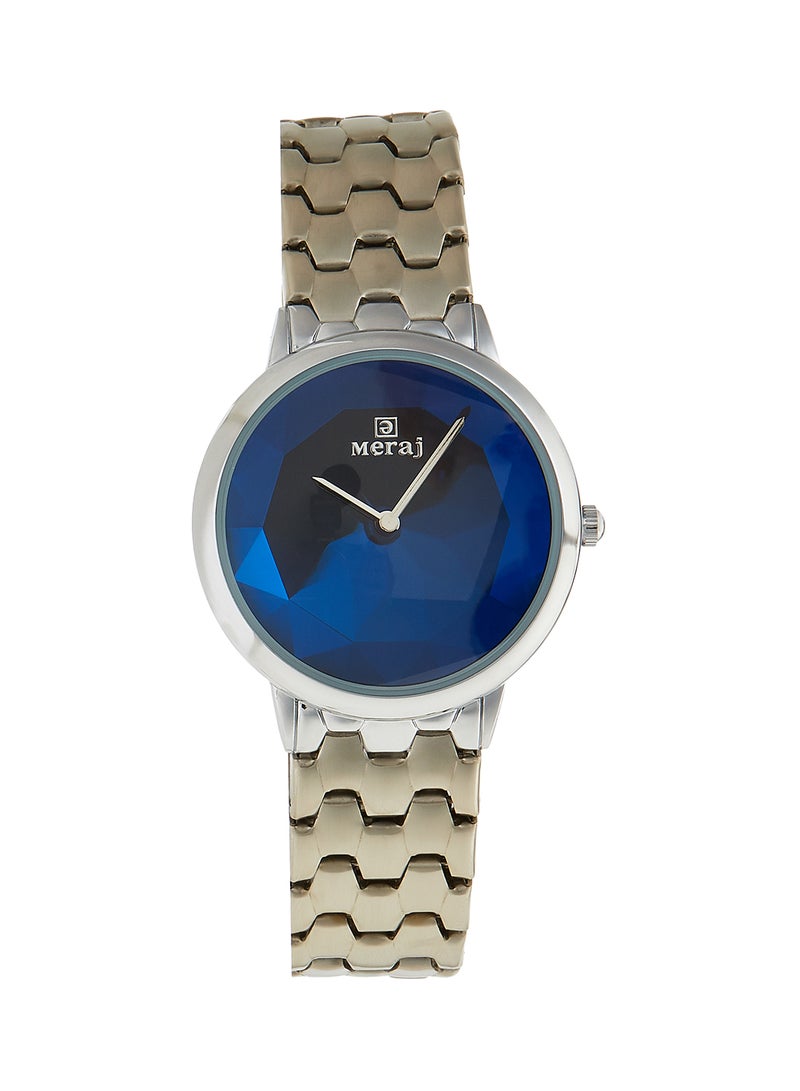MERAJ women Alloy Strap Analog Wrist Watch 10056I - 40 mm - Silver - Image 1