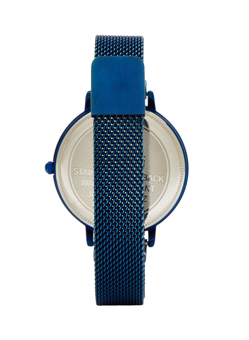 MERAJ women Alloy Strap Analog Wrist Watch 10025E - 40 mm - Blue - Image 3