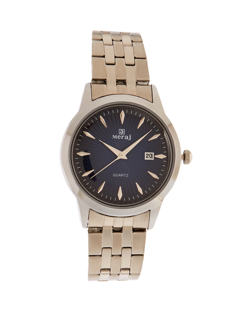 MERAJ unisex Alloy Strap Analog Wrist Watch 244 - 40 mm - Gold - Image 1