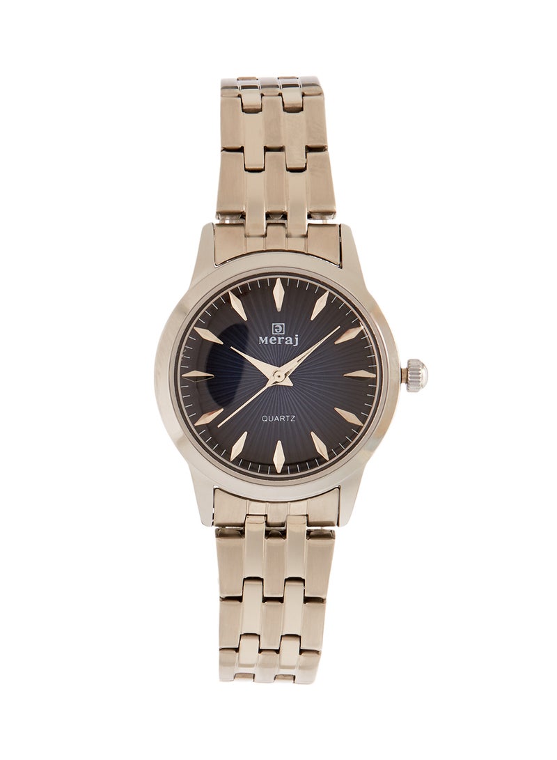 MERAJ unisex Alloy Strap Analog Wrist Watch 244 - 40 mm - Gold - Image 2