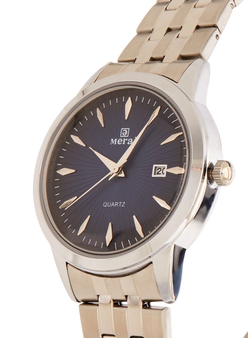 MERAJ unisex Alloy Strap Analog Wrist Watch 244 - 40 mm - Gold - Image 3