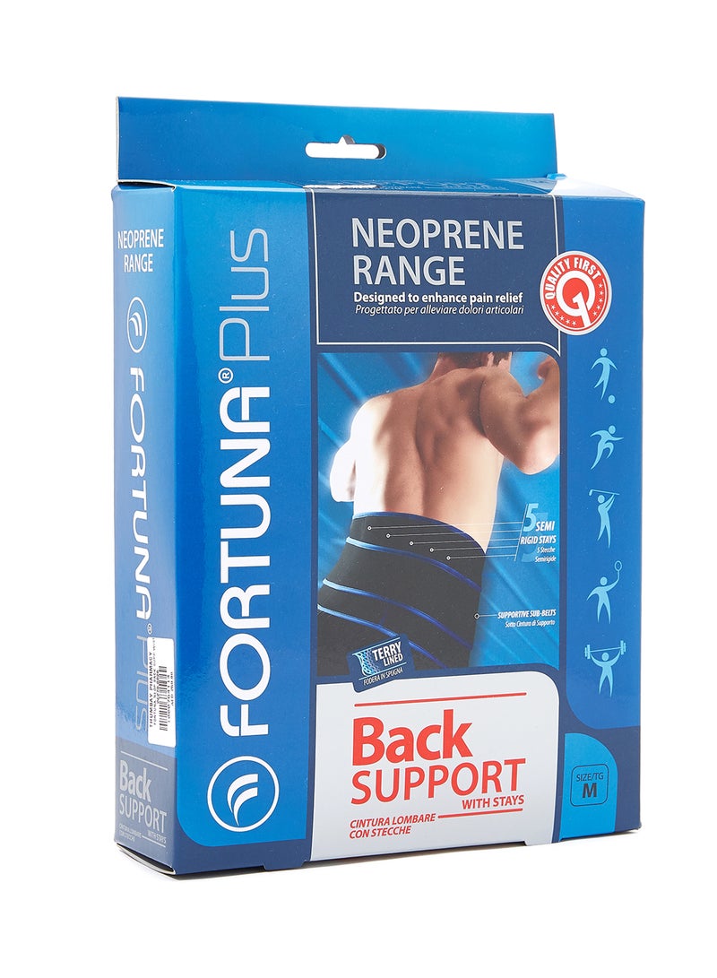 Fortuna Neoprene Range Back Support With Stay - Image 1