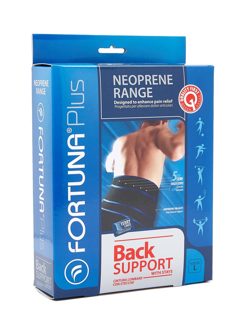 Fortuna Neoprene Range Back Support With Stay - Image 1