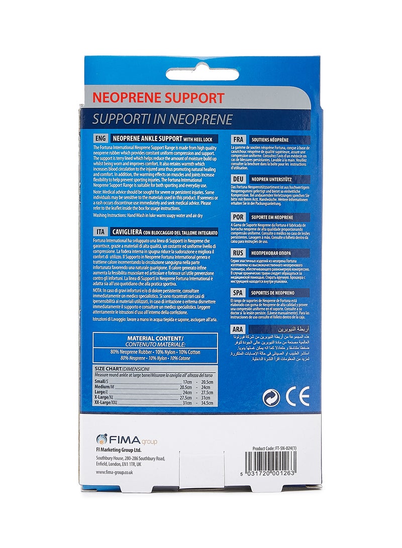 Fortuna Neoprene Range Ankle Support With Heel Lock - Image 2