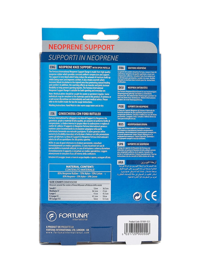 Fortuna Neoprene Range Knee Support Open Patella - Image 2