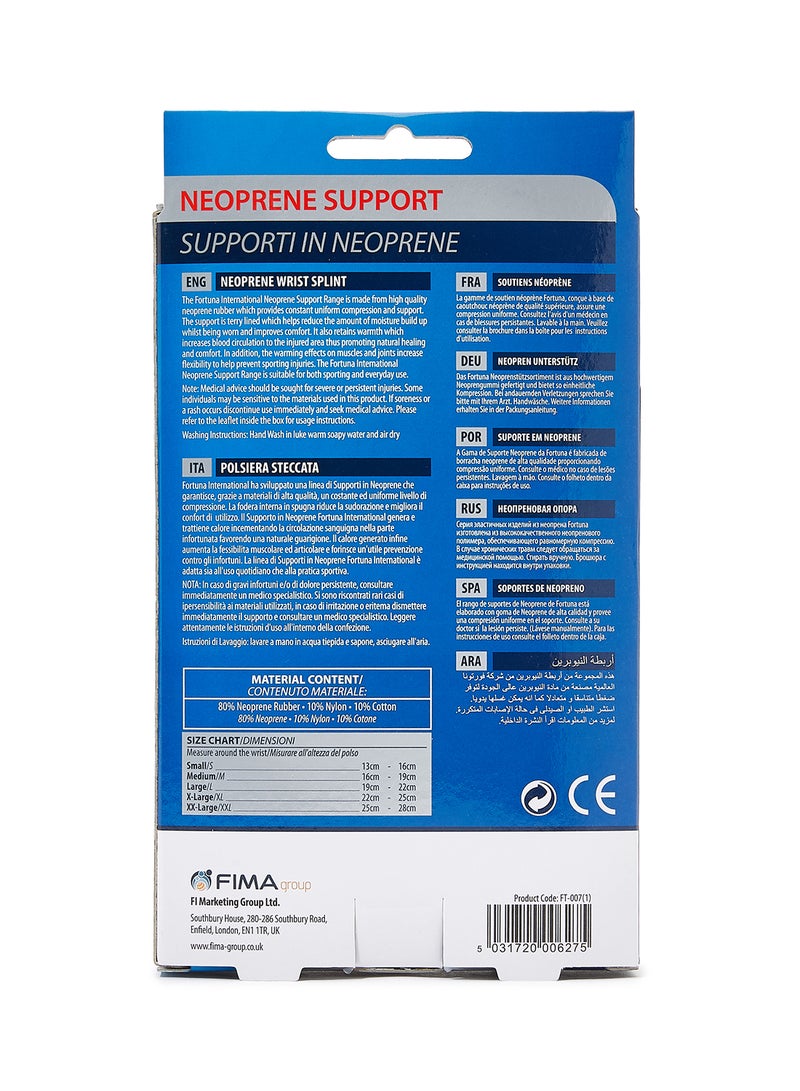 Fortuna Neoprene Range Wrist Splint Left - Image 2