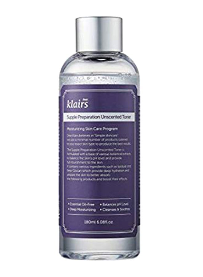 Klairs Supple Preparation Unscented Toner 180ml  - Image 1