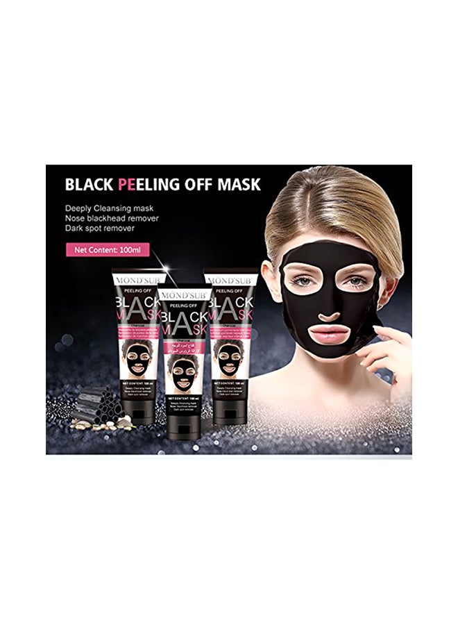 Mond'sub - Pack Of 3 Peel Off Charcoal Masks 300ml - Image 1