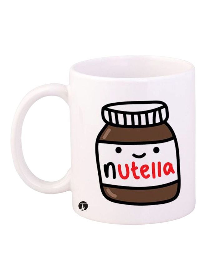BP Nutella Printed Mug White/Brown/Red Standard Size