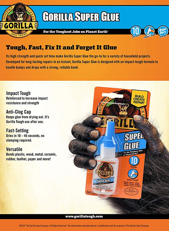 Gorilla - Super Glue Clear 15grams - Image 1
